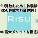 RISU算数料金体制とメリット