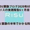 ＲＩＳＵ算数実践報告８月アイキャッチ画像